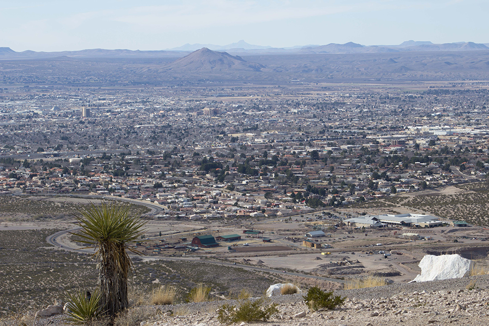 Aerial View of Las Cruces, New Mexico.