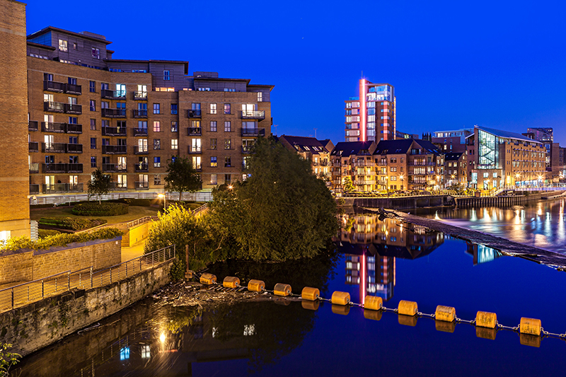 Clarence Dock in Leeds.