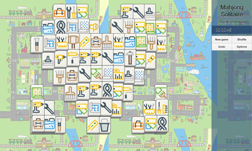 Mahjong Solitaire Game.