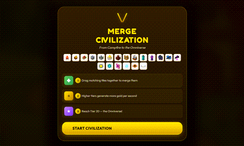 Merge Civilization Game.