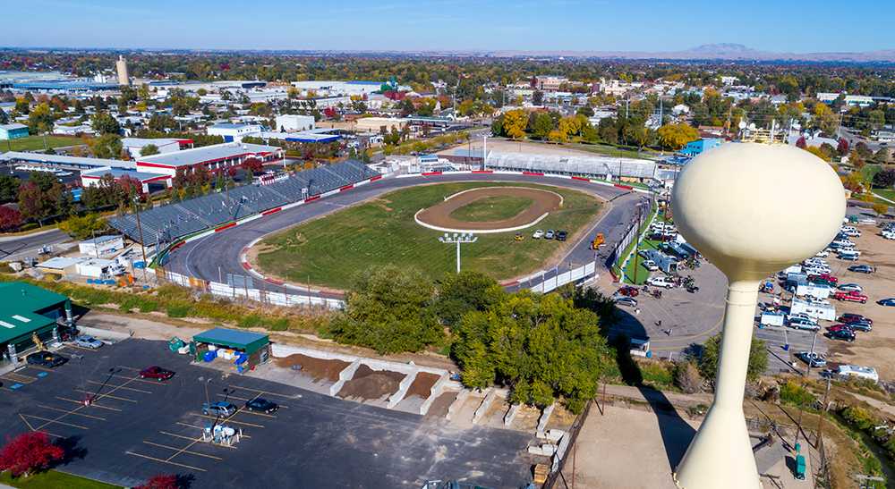 Aerial View of the Race Track in Meridian, ID.