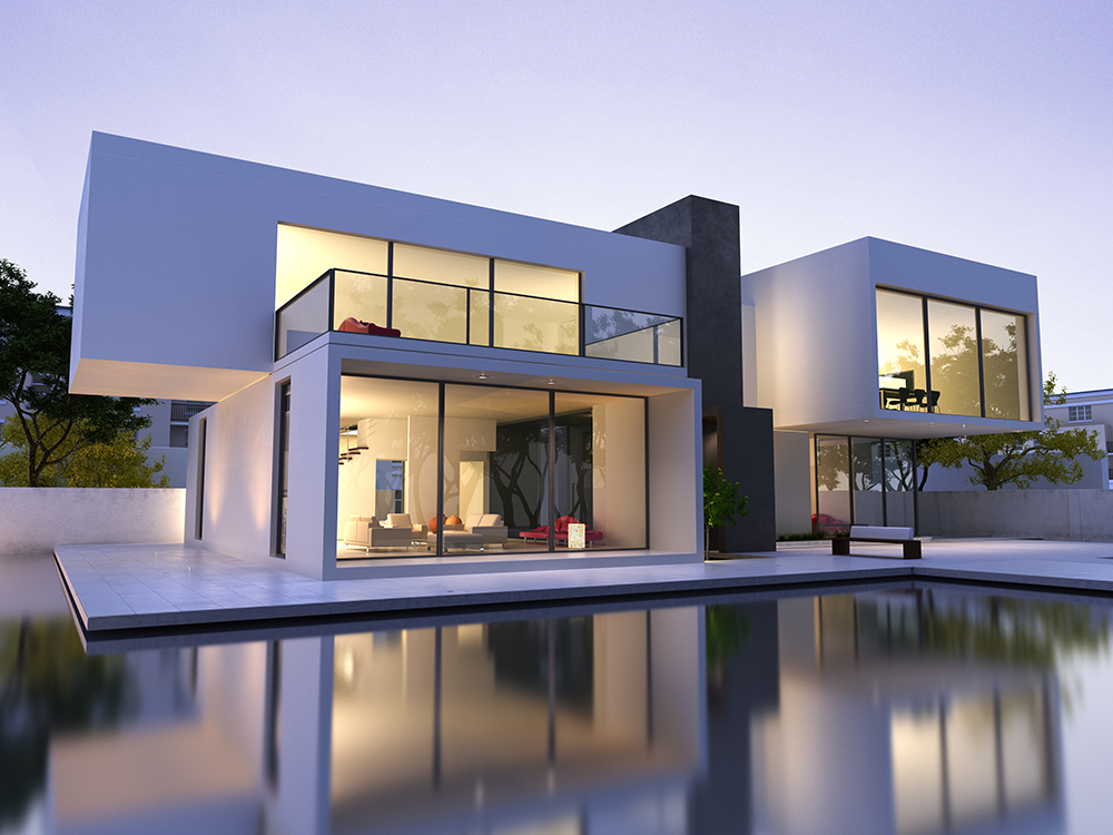 Modern Home With Pool.