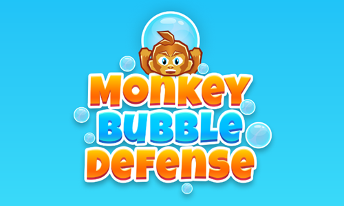 Monkey Bubble Defense Game.
