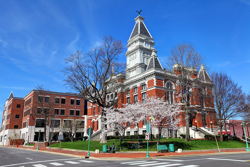 Montgomery County Courhouse in Downtown Clarksville.