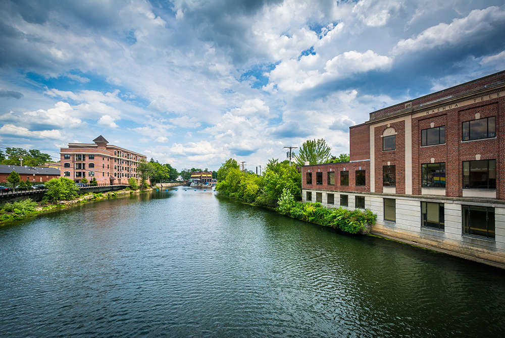 Nashua River in Nashua, New Hampshire.