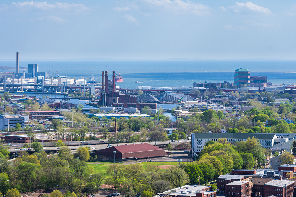 Aerial View of New Haven.