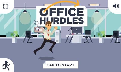 Office Hurdles Game.