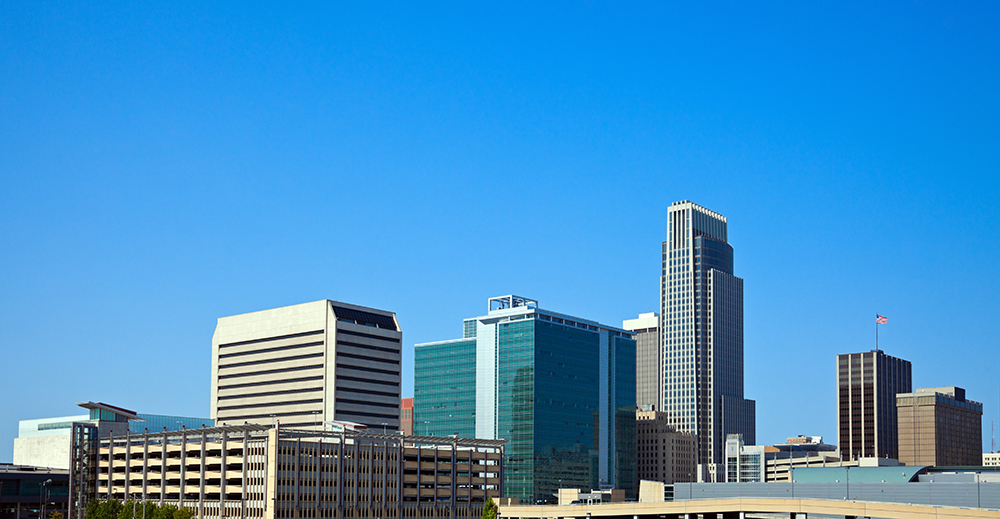 Omaha, Nebraska Skyline.