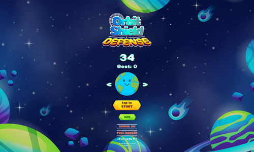 Orbit Shield Defense Game.