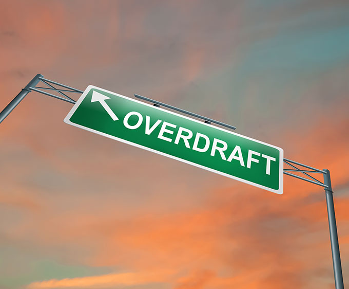 overdraft sign