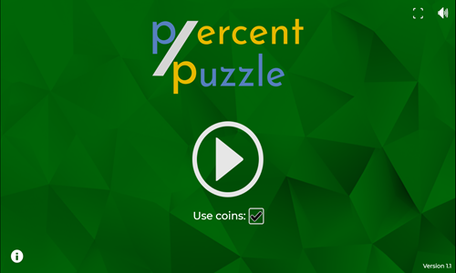 Percent Puzzle Game.