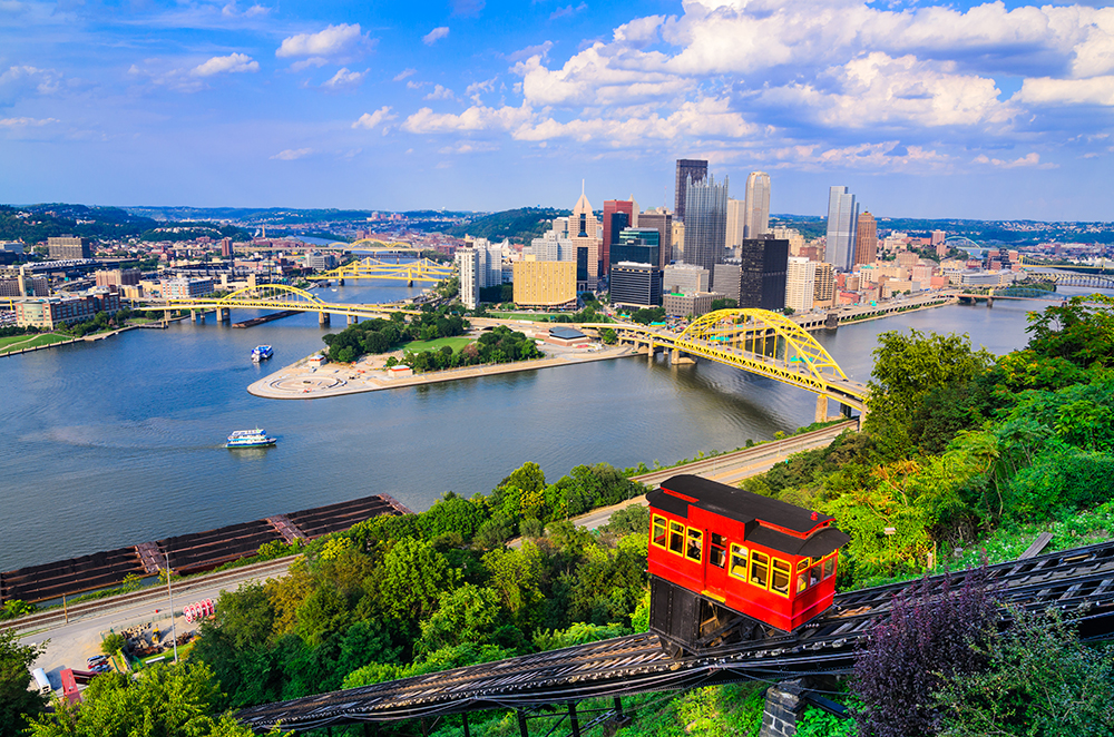 Pittsburgh Skyline and Incline.