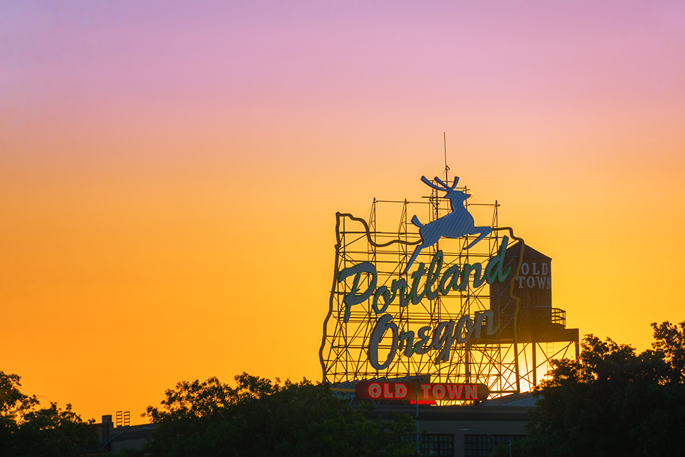 Old Town Portland, Oregon Sign.