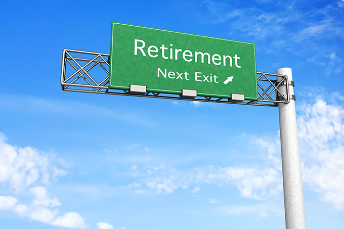 sign for retirement