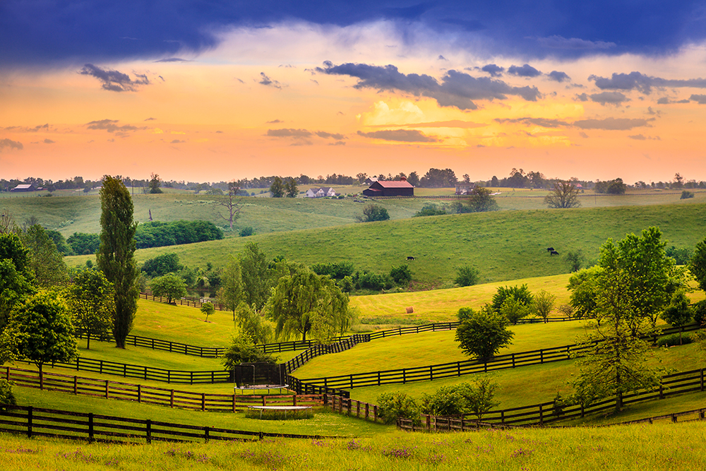 Bluegrass Region of Rural Kentucky.