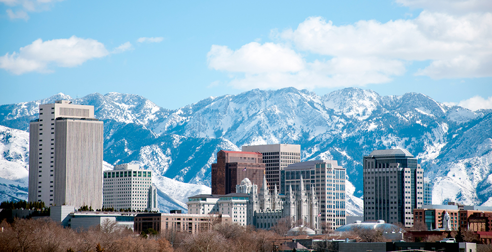 Salt Lake City Skyline.