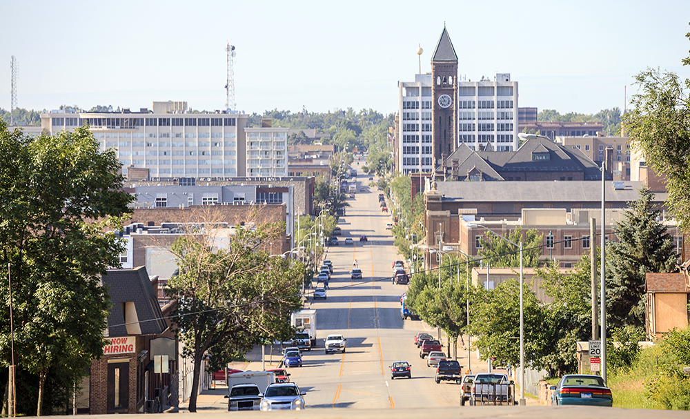 Downtown Sioux Falls.