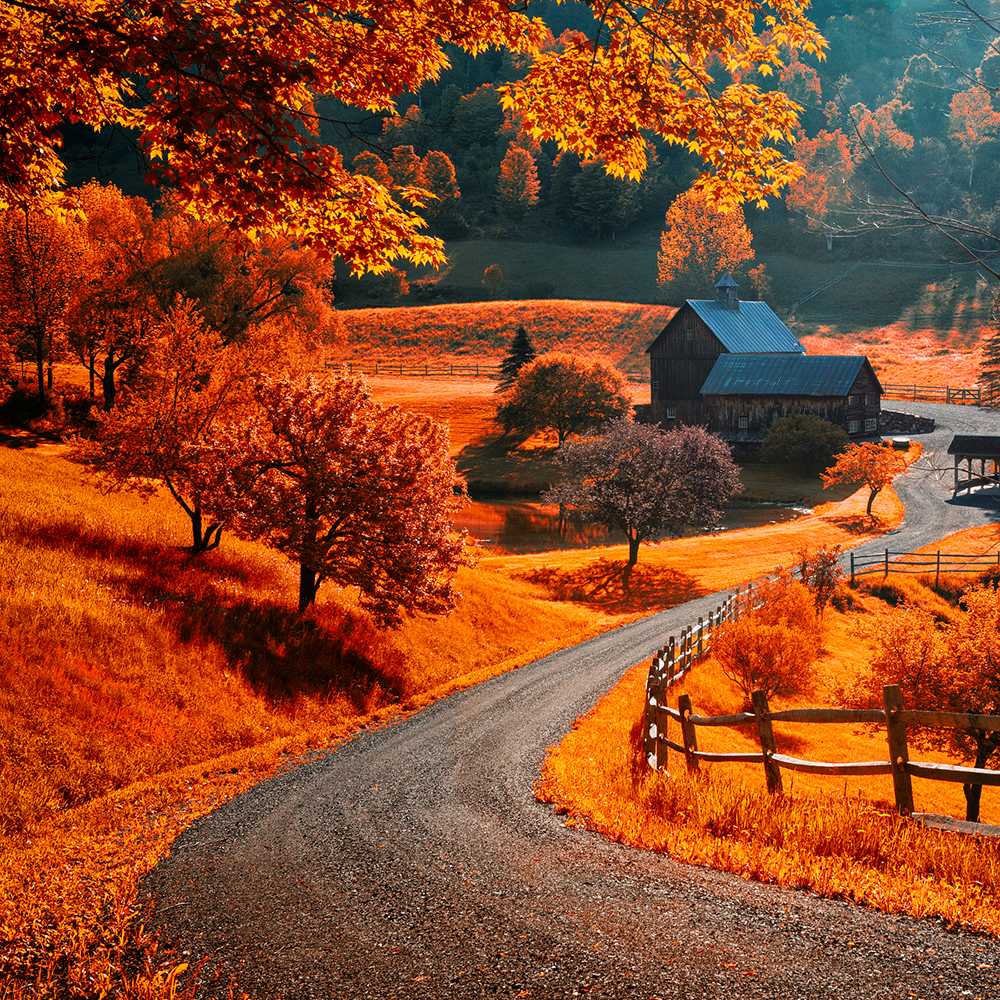 Sleepy Hollow farm near Woodstock, Vermont.