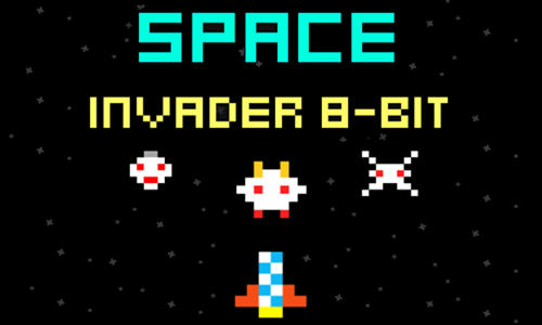 Space Invader 8Bit Game.