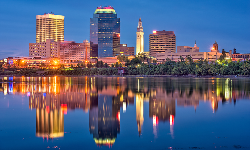 Springfield, Massachusetts Skyline.