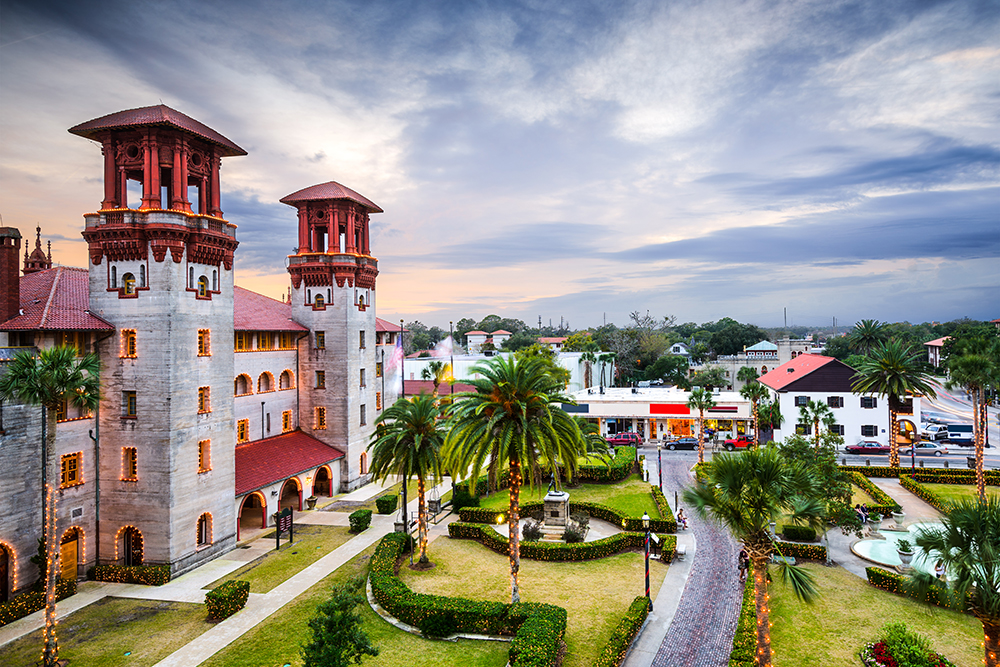 St. Augustine, Florida City Hall & Alcazar Courtyard.