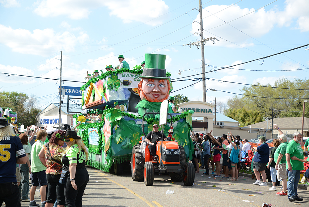 St. Patrick's Day Float in Metairie, LA.