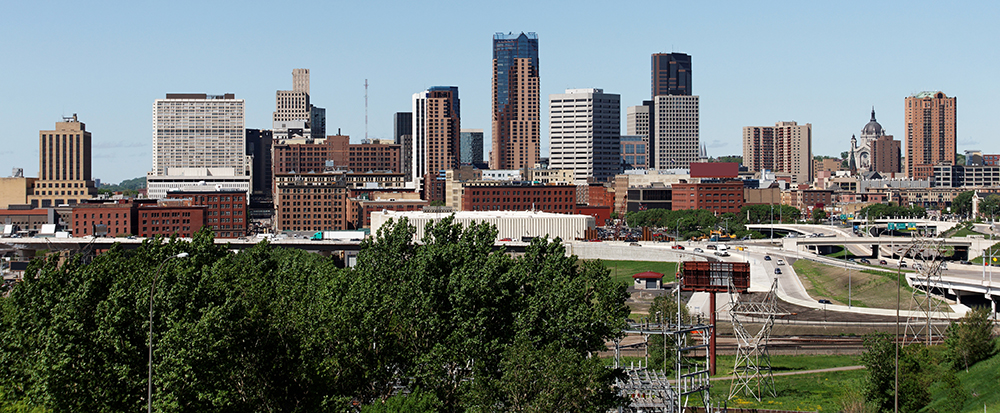 Saint Paul, Minnesota Skyline.