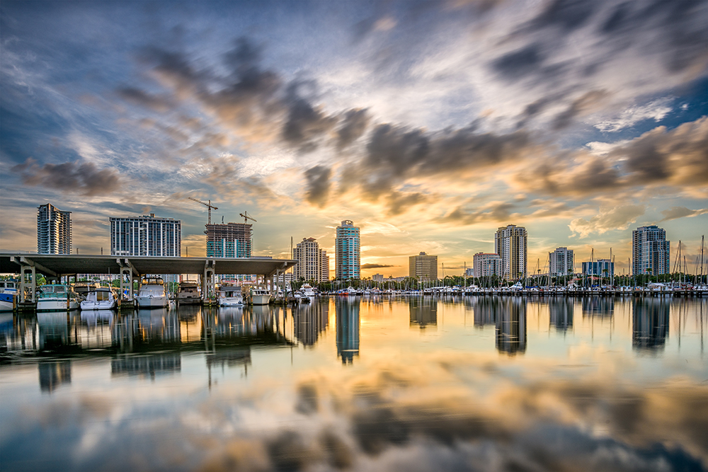 St. Petersburg, Florida Skyline.