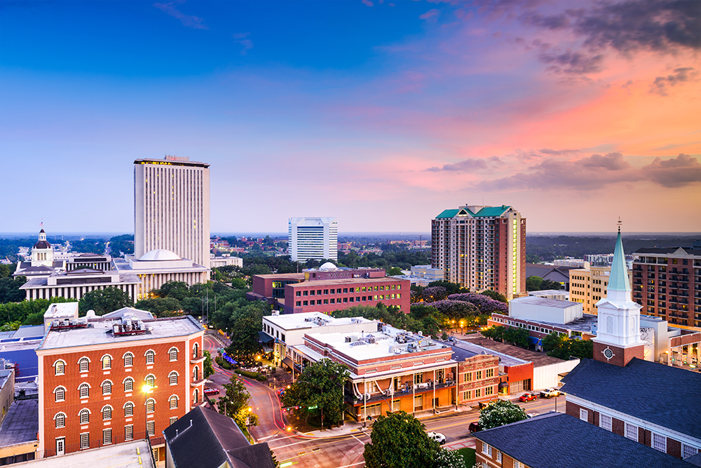 Downtown Tallahassee at Night.