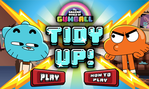 The Amazing World of Gumball Tidy Up Game.