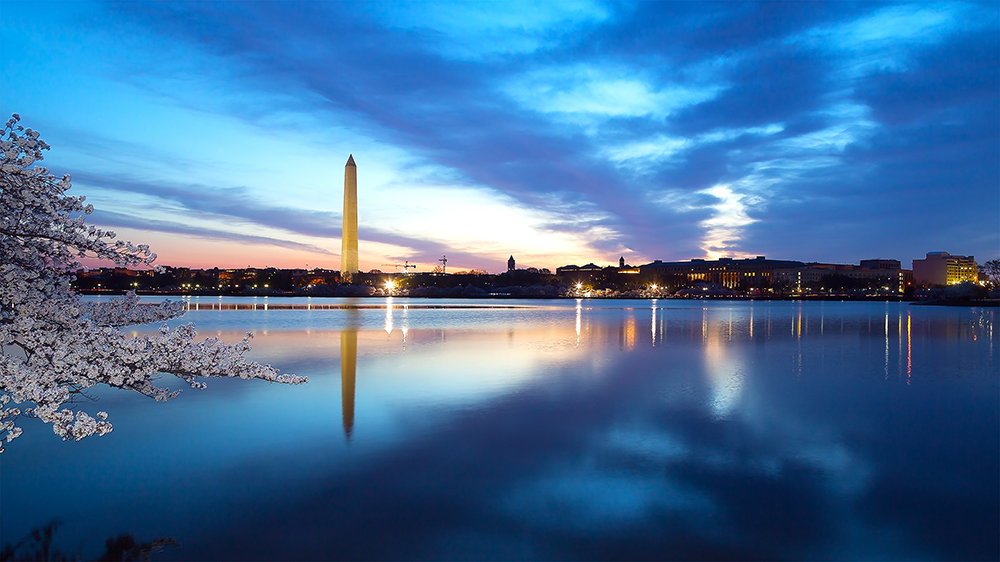 Washington Monument at Night.