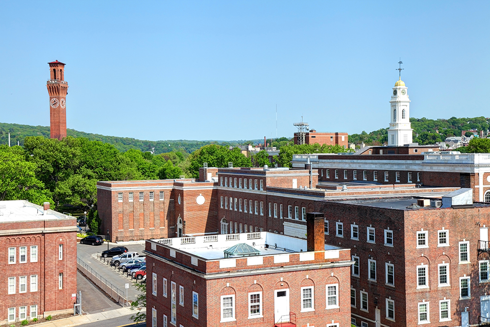 Waterbury, CT Skyline.