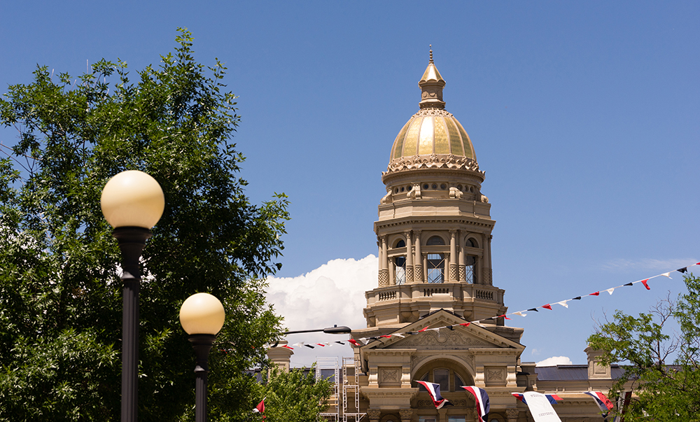 Wyoming State Capitol Building in Cheyenne.